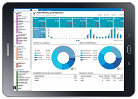 Ecrã do dashboard do backoffice do PingWin BO